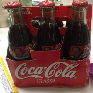Dale Earnhardt 6 pack Coca Cola glass